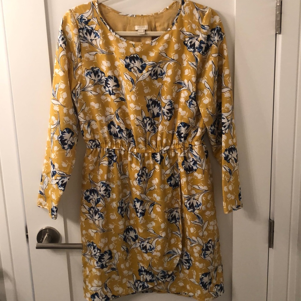Floral faux wrap dress
